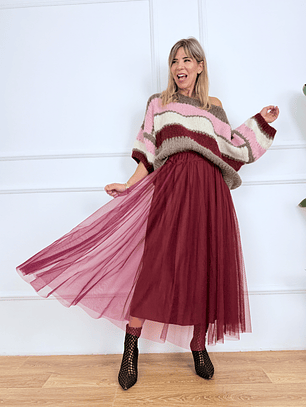 Chic tutu skirt 8888 WINE