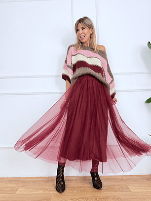 Chic tutu skirt 8888 WINE