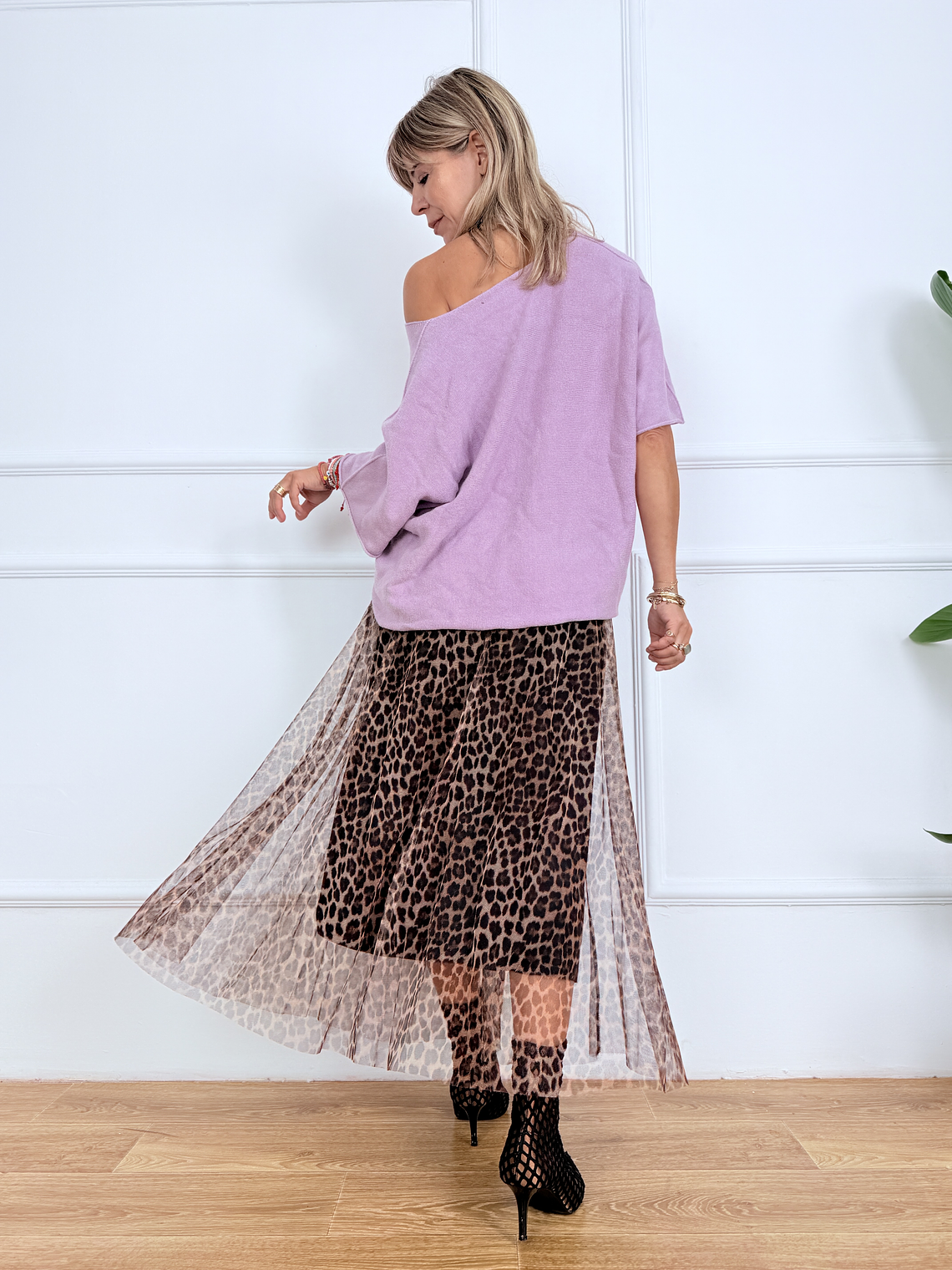 0248 tutu skirt with LEOPAR BROWN 3