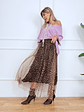 0248 tutu skirt with LEOPAR BROWN - thumbnail 2
