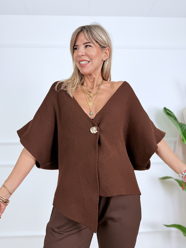 Vestidia Vest 24922 Brown 1