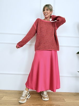 Satin Barbie Pink skirt 1611     