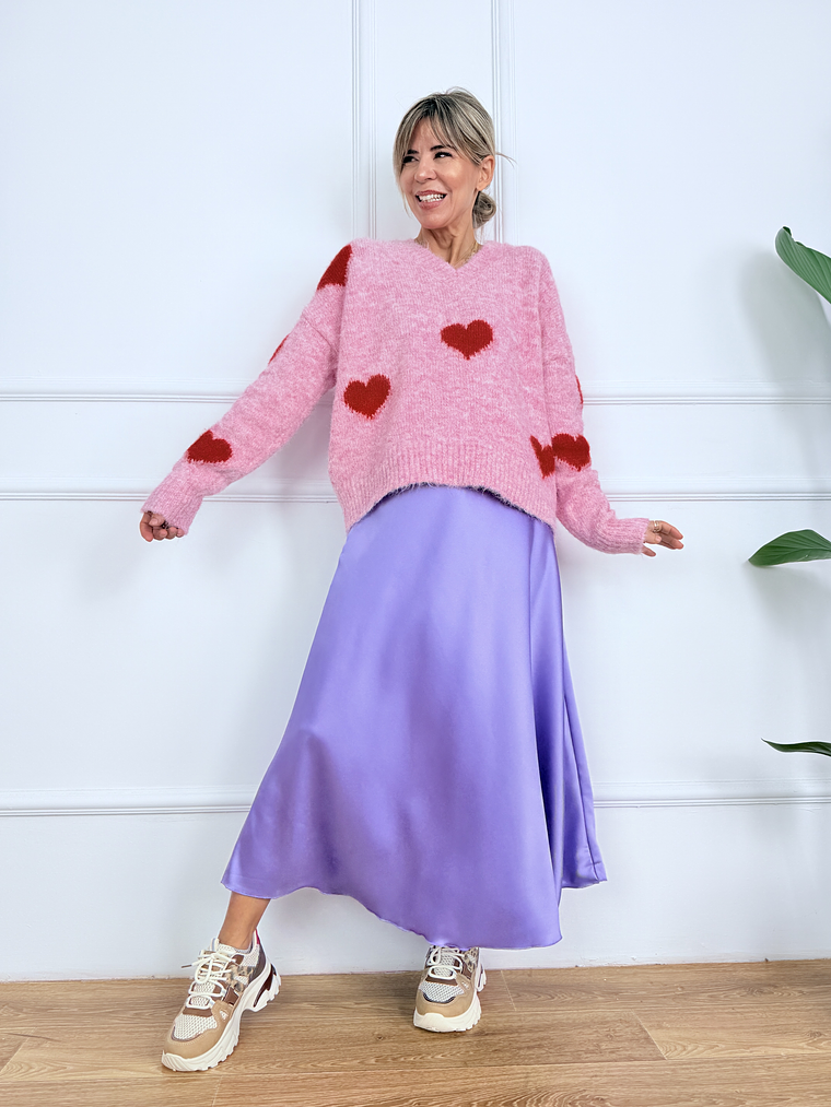Heartly Sweater 7725 Cherry Blossom Pink  3
