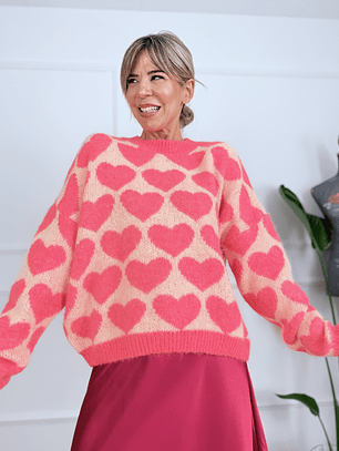 Penny Sweater 7207 Neon Pink