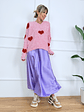 Satin PURPLE skirt 1611  - thumbnail 1