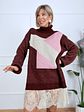 Miss Reed Sweater Dress 25865 Burgundy - thumbnail 3