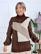 Miss Reed Sweater Dress 25865 Brown - thumbnail 4