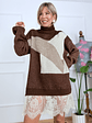 Miss Reed Sweater Dress 25865 Brown - thumbnail 3