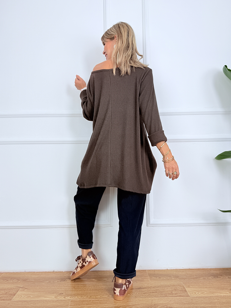 Daelyn Sweater 913417 Choco 4