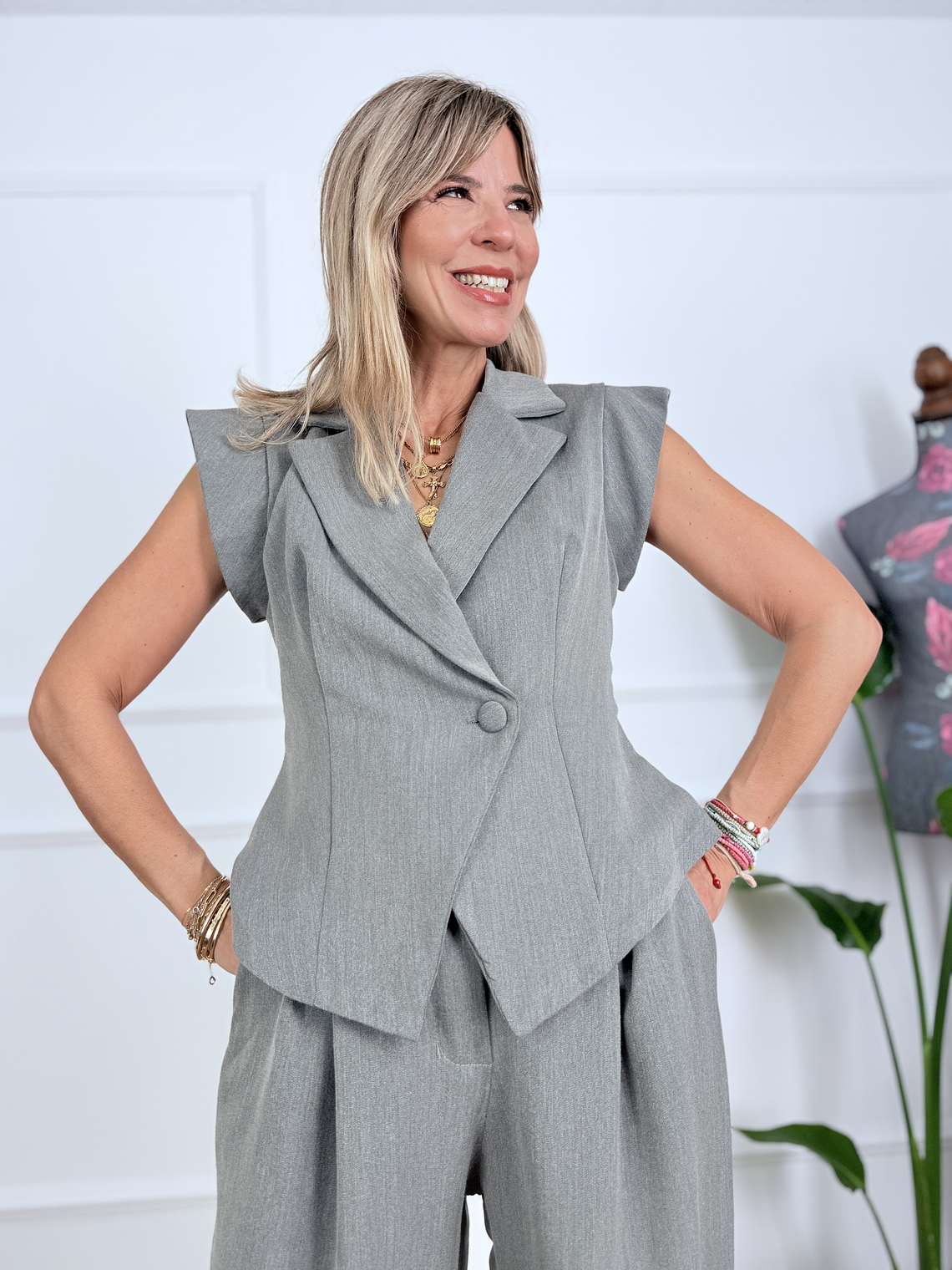 Style Sync Suit 42689 Gray 4