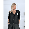 Gabrielle Cardigan Q068 Black
