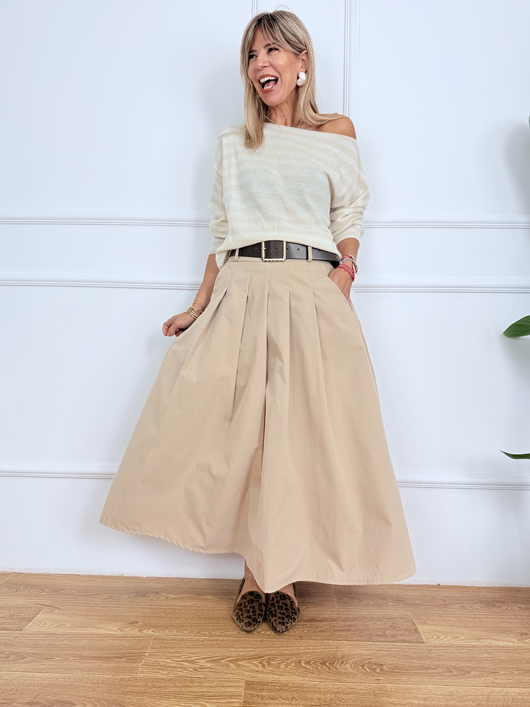 Bold Theory Skirt 12773 Beige 1