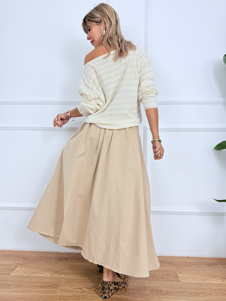 Bold Theory Skirt 12773 Beige 4