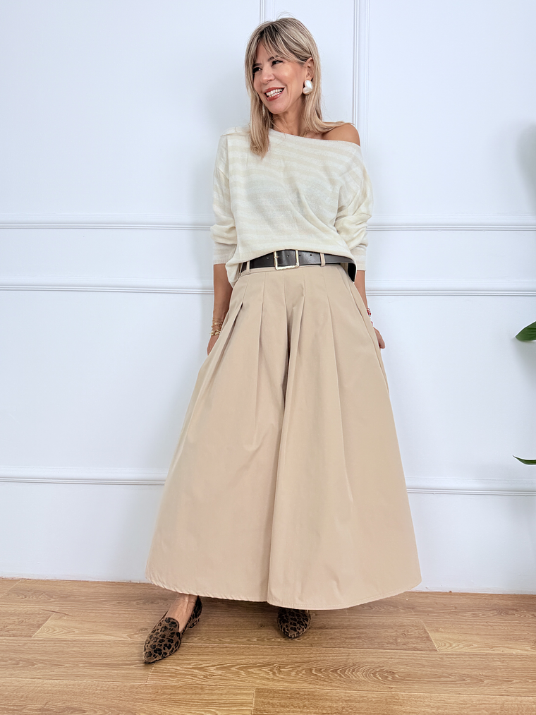 Bold Theory Skirt 12773 Beige 5