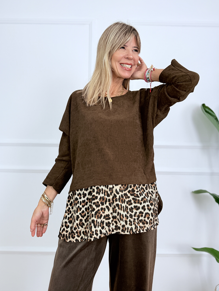 Wild Grace Sweater 59100 Coffee 1