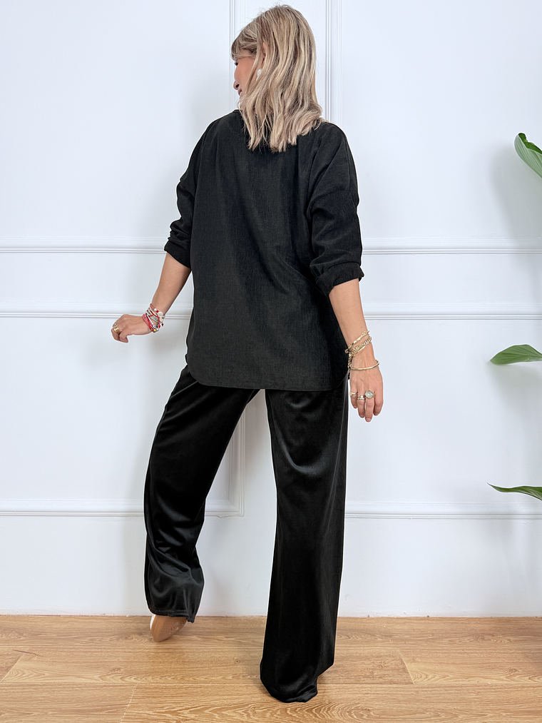 BALANCE VELVET PANTS 16331 BLACK  4