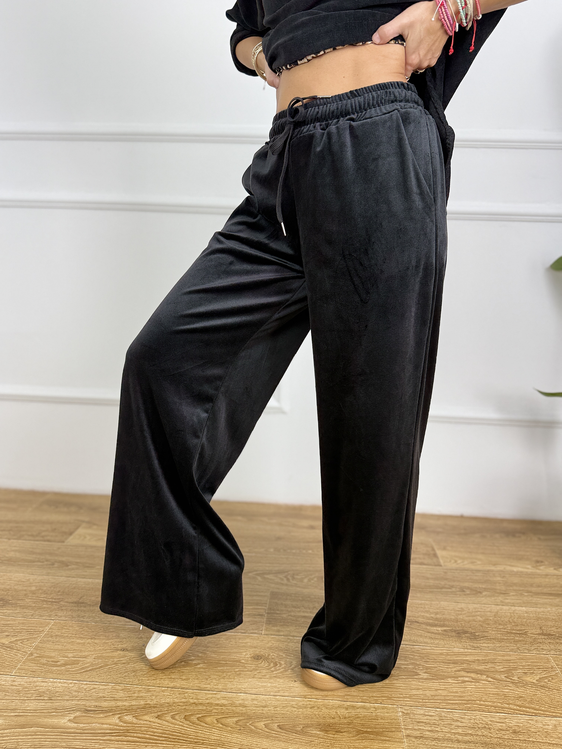 BALANCE VELVET PANTS 16331 BLACK  3