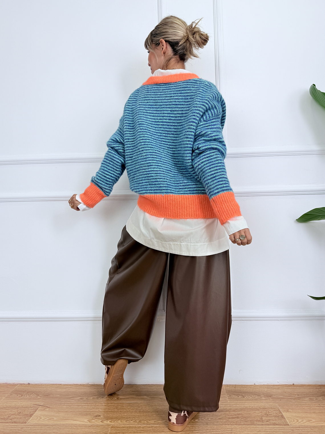 Modish Mingle Pants 13119 Brown 3