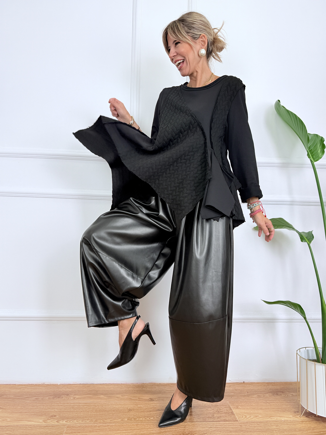 Knitta Blouse 125157 Black  4