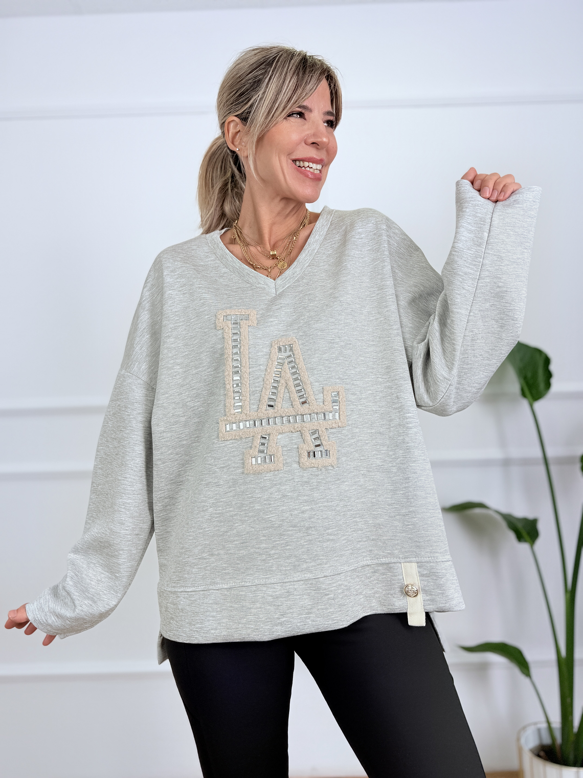 Beverly Sweatshirt 16034 Gray 1