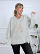 Beverly Sweatshirt 16034 Gray - thumbnail 1