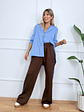 Fabric Flair Pants 25509 Light Blue/Brown - thumbnail 2