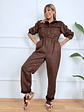 Onepiece Muse Jumpsuit 58401 Brown - thumbnail 2