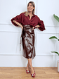 Valerie Skirt 59031 Burgundy - thumbnail 2