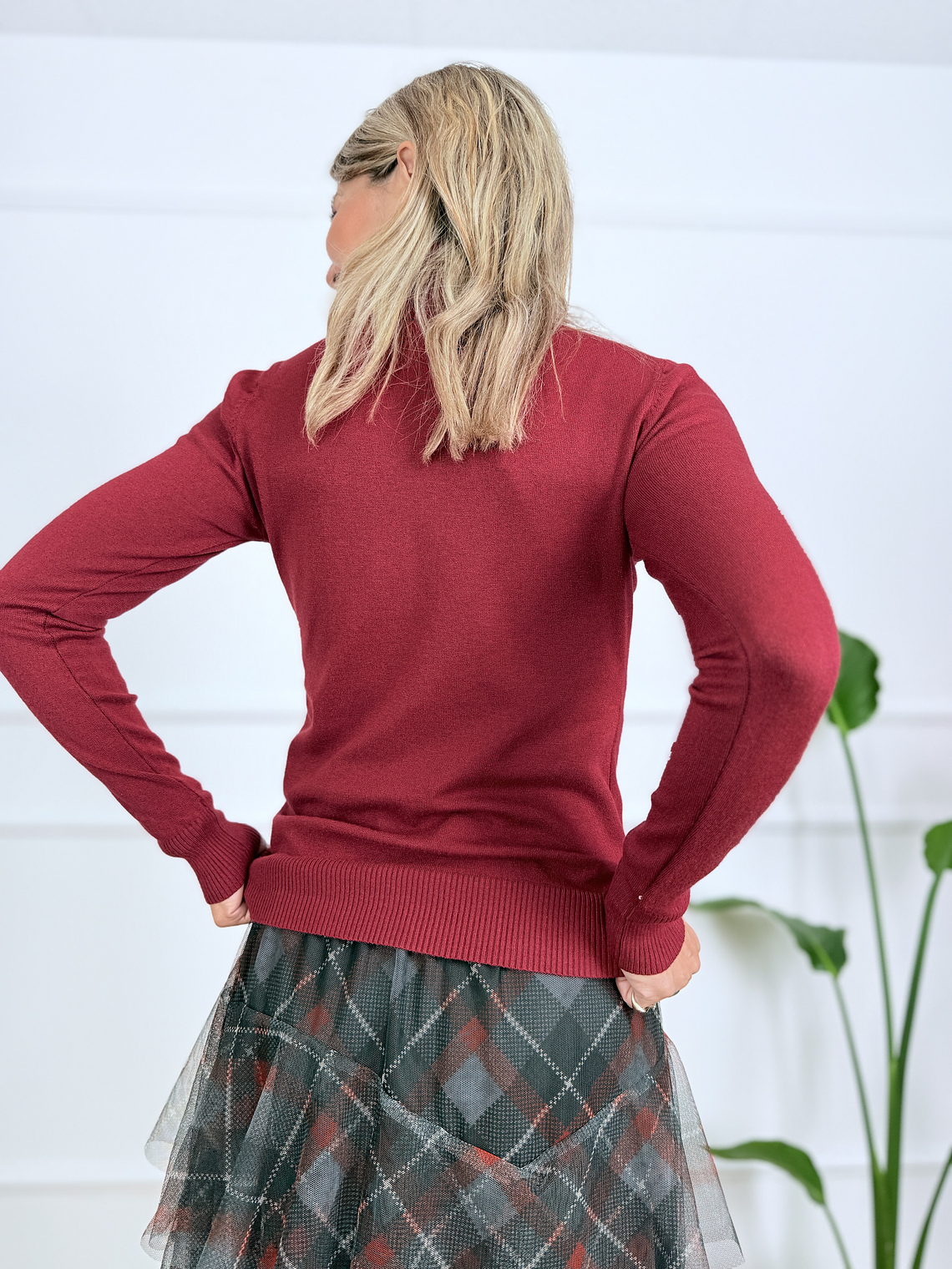 Wicket Sweater ZS5010 Wine 2