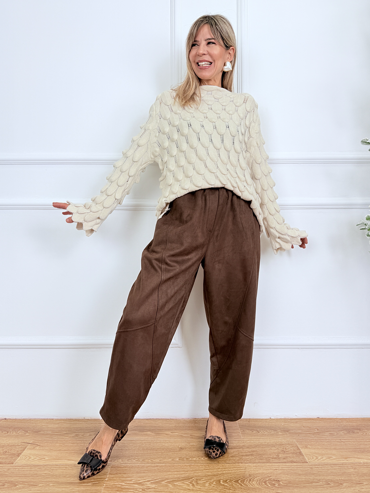 Jalin Pants 25033 Brown 1