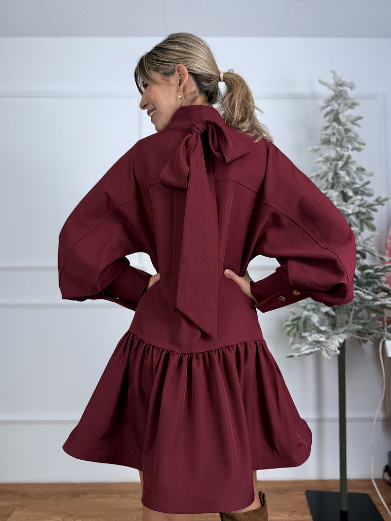 Onox Dress 18751 Burgundy 5