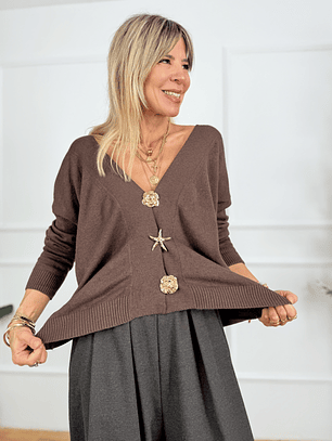 Opal Cardigan 8396 Brown