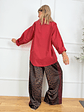 Yona Pants Leo Burgundy 6865 - thumbnail 3