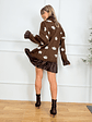 Blaise Sweater Dress 25908 Brown - thumbnail 3