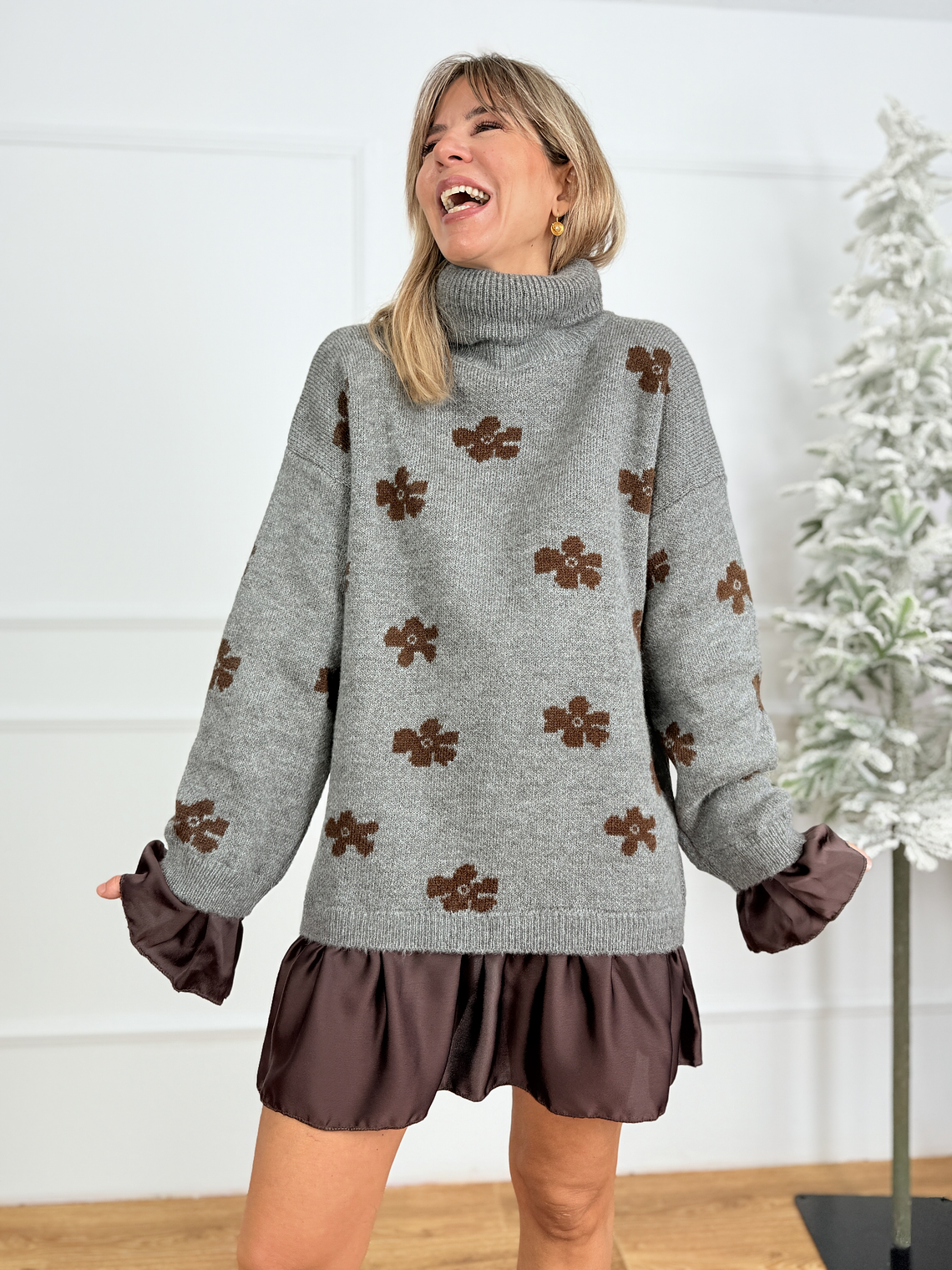 Blaise Sweater Dress 25908 Dim Grey 4