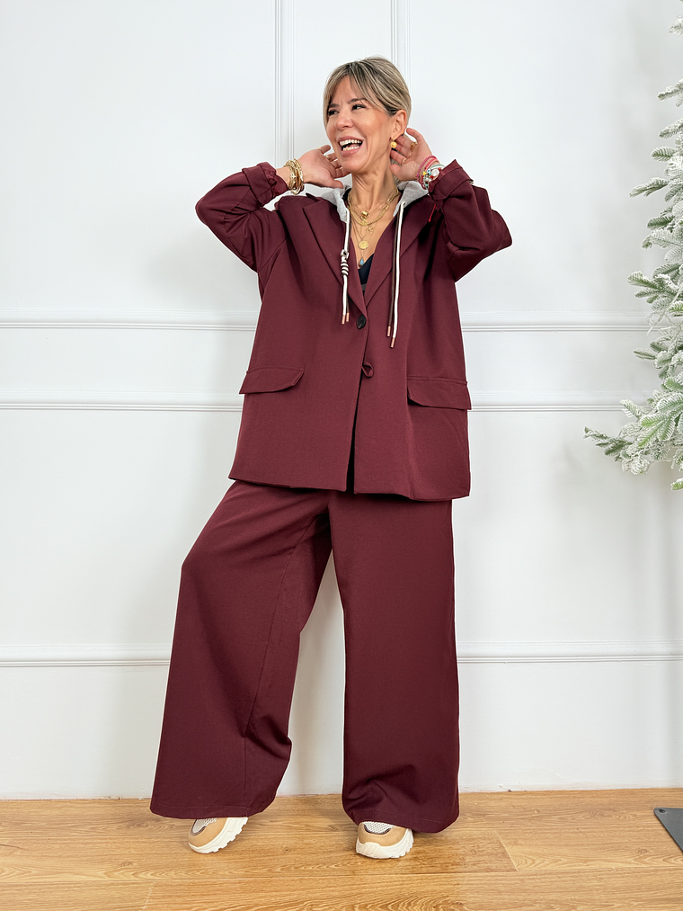 Maku Suit 13095 Burgundy  2