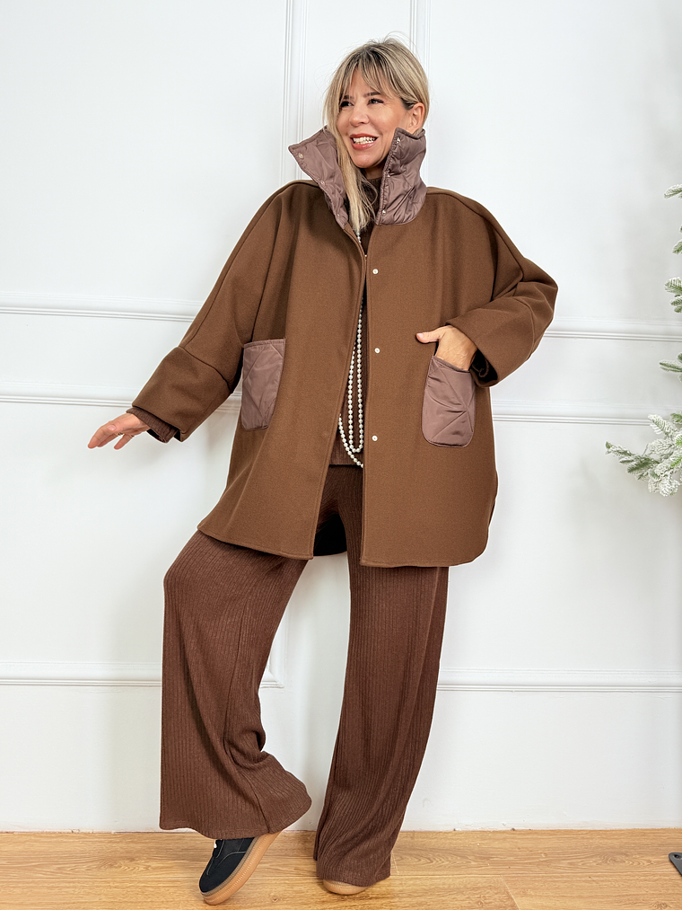 Lange Coat 31180 Brown 1