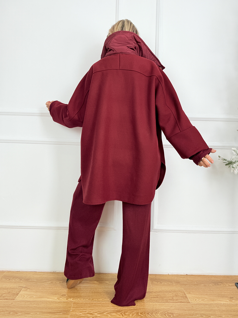 Lange Coat 31180 Burgundy 3