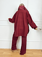 Lange Coat 31180 Burgundy - thumbnail 3
