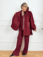 Lange Coat 31180 Burgundy - thumbnail 2