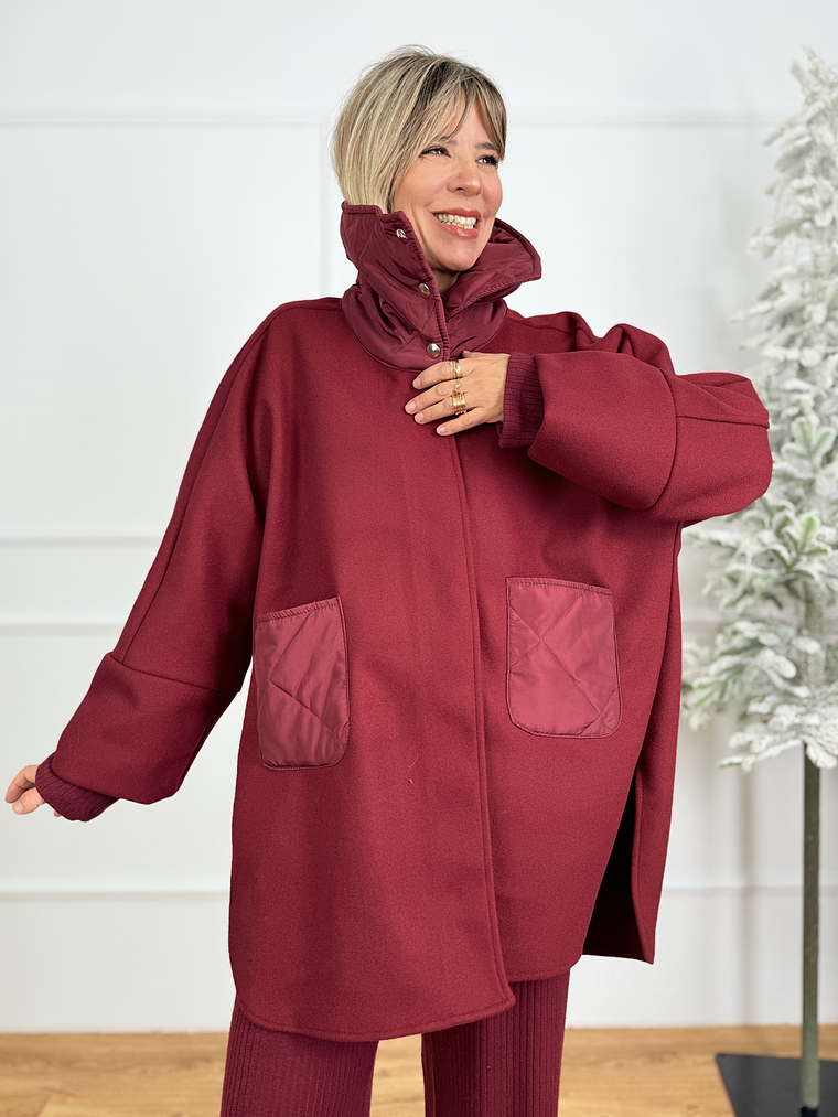 Lange Coat 31180 Burgundy 4