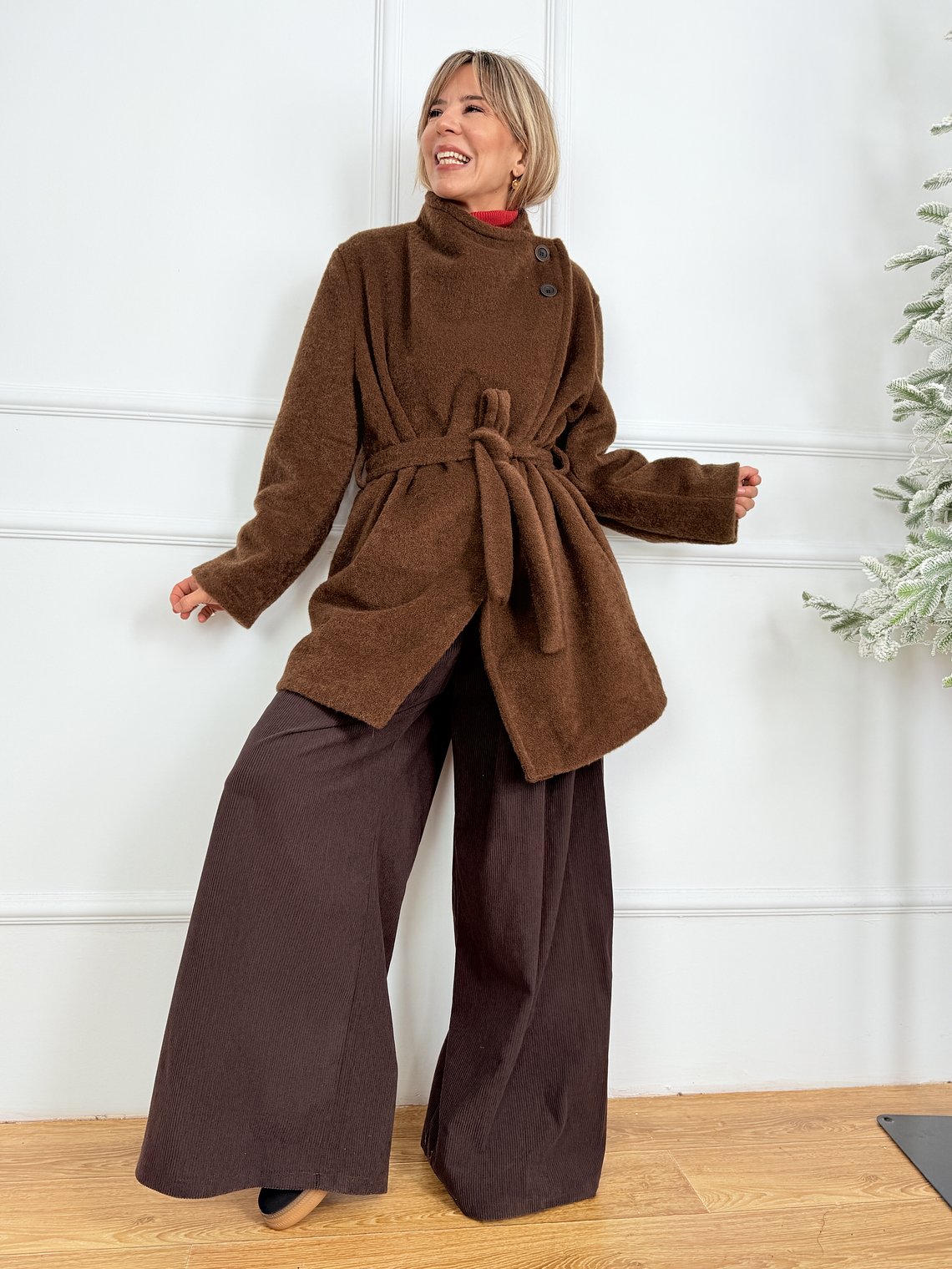 Pashka Coat 5242 Brown  1