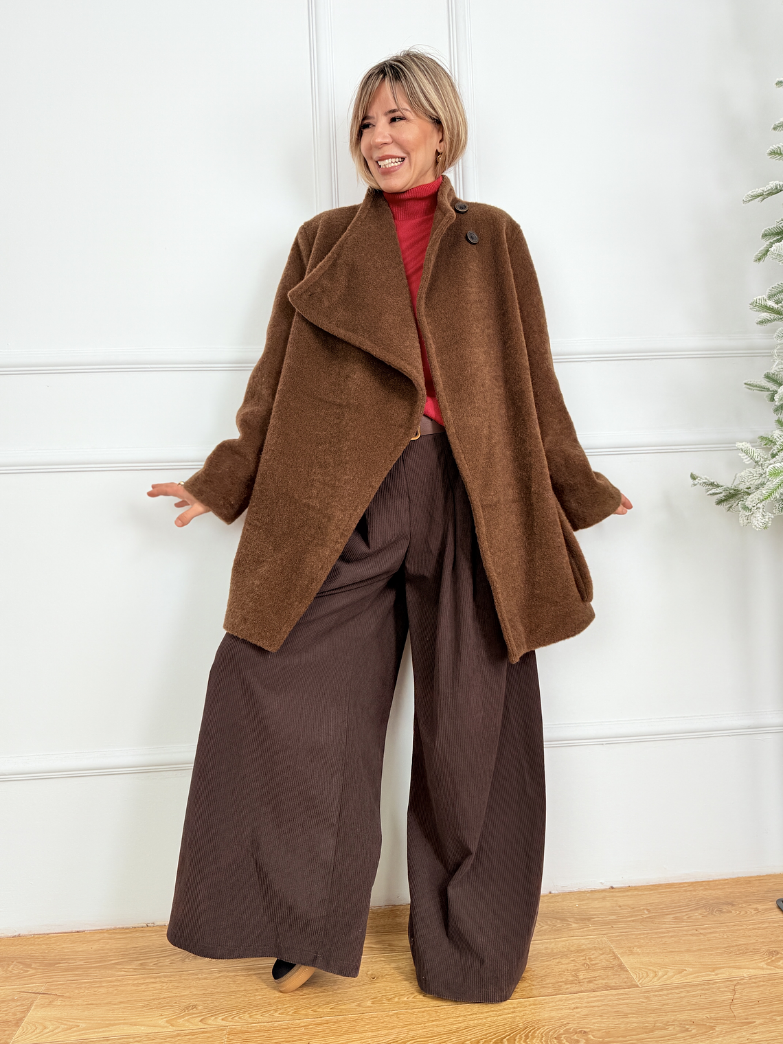 Pashka Coat 5242 Brown  2