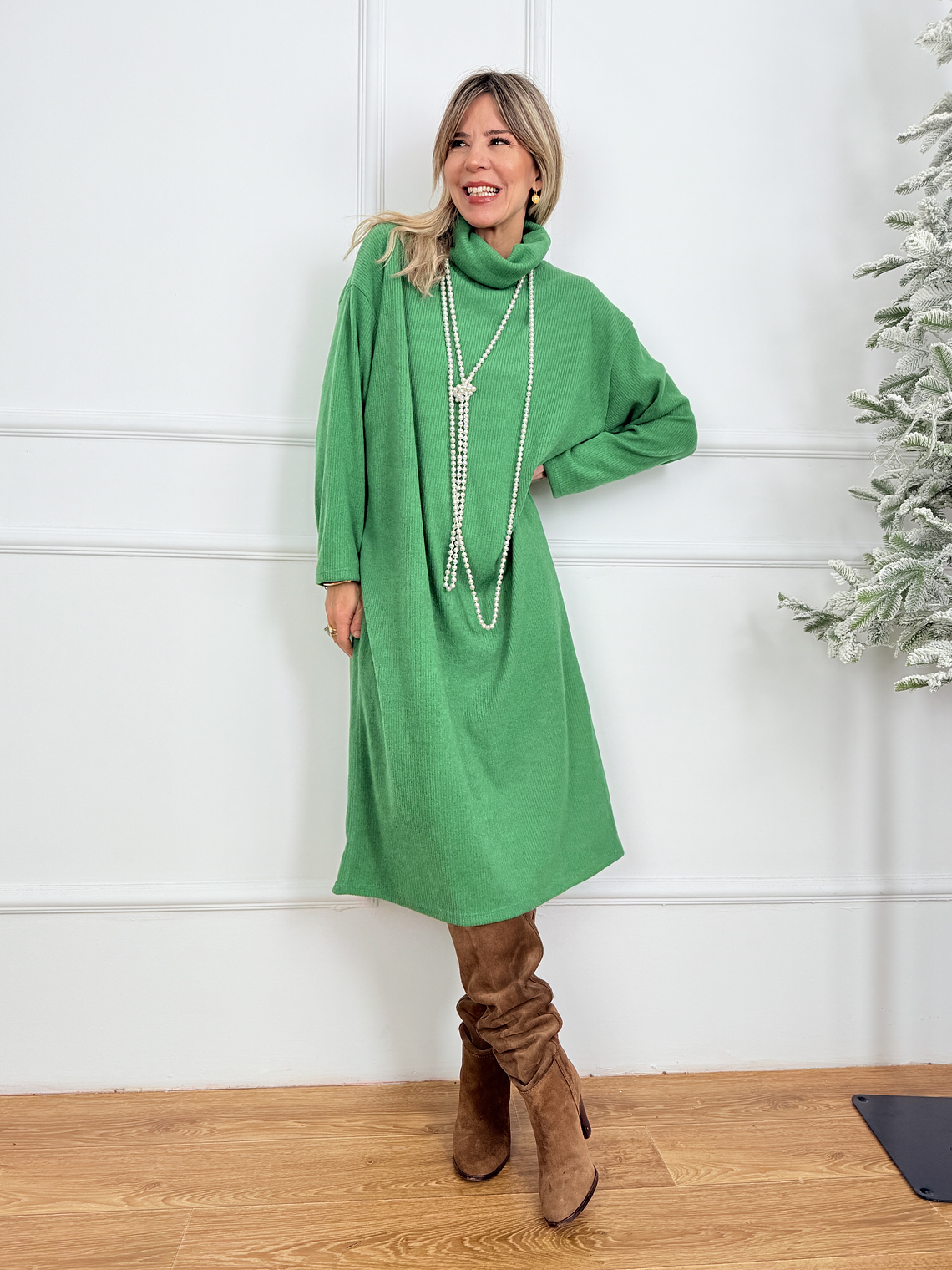 Noir Vérité Dress 22921 Emerald  2