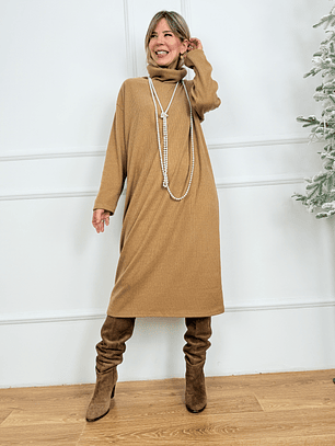 Noir Vérité Dress 22921 Camel