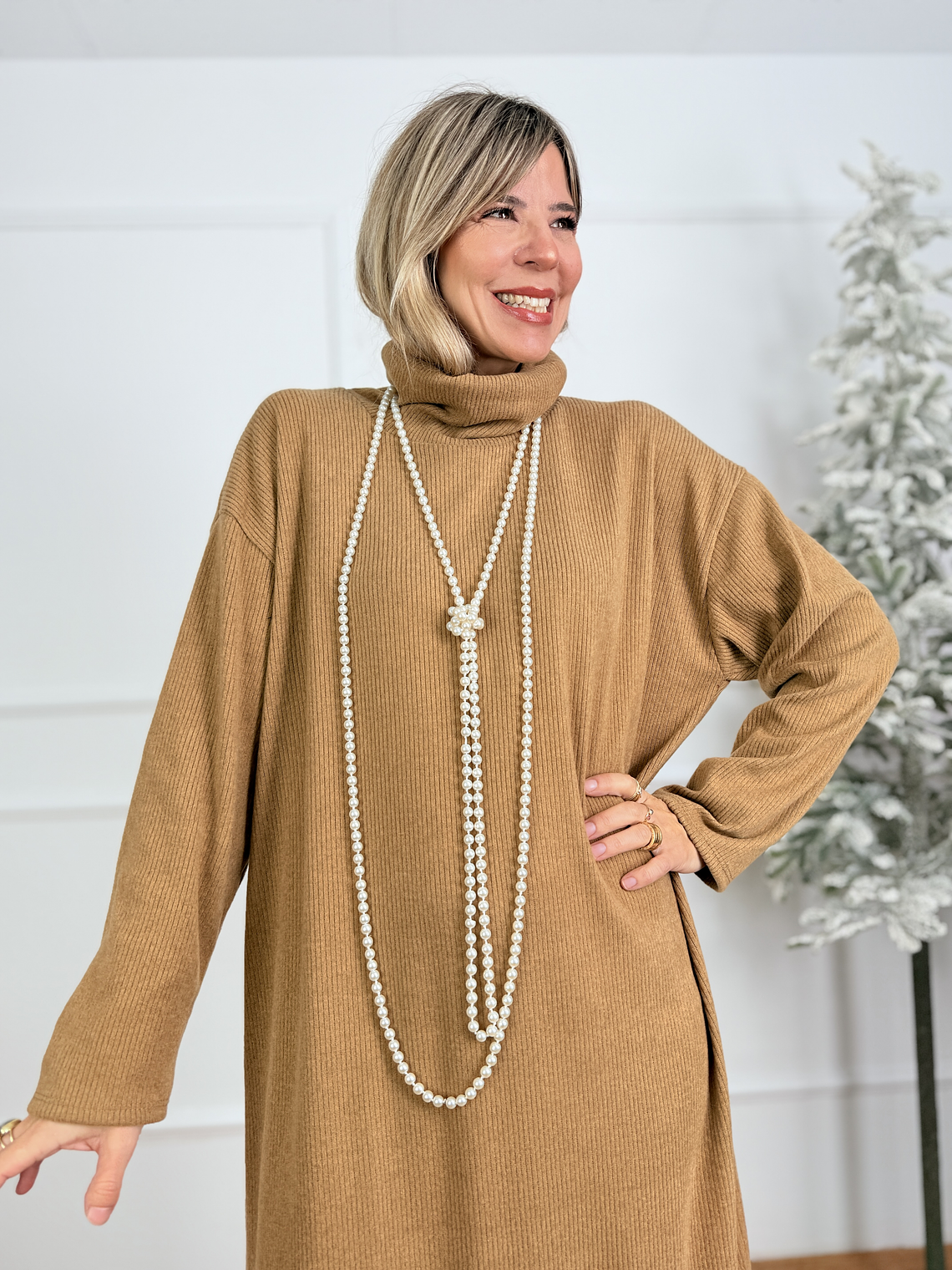 Noir Vérité Dress 22921 Camel 4