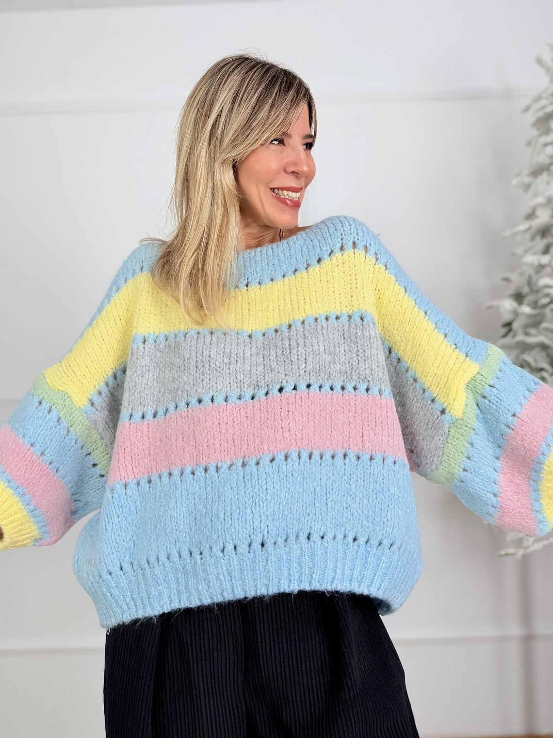 Maverick Sweater P30993 Grey/Blue 1