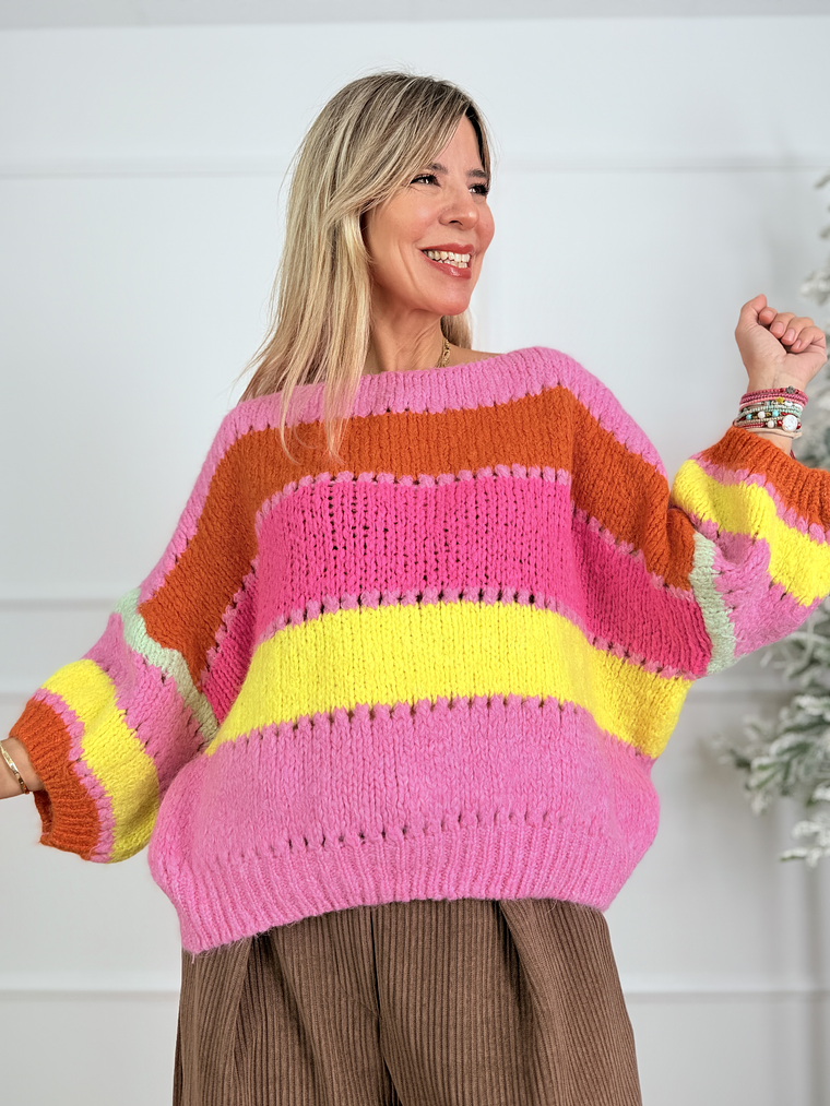 Maverick Sweater P30993 Hot Pink  1