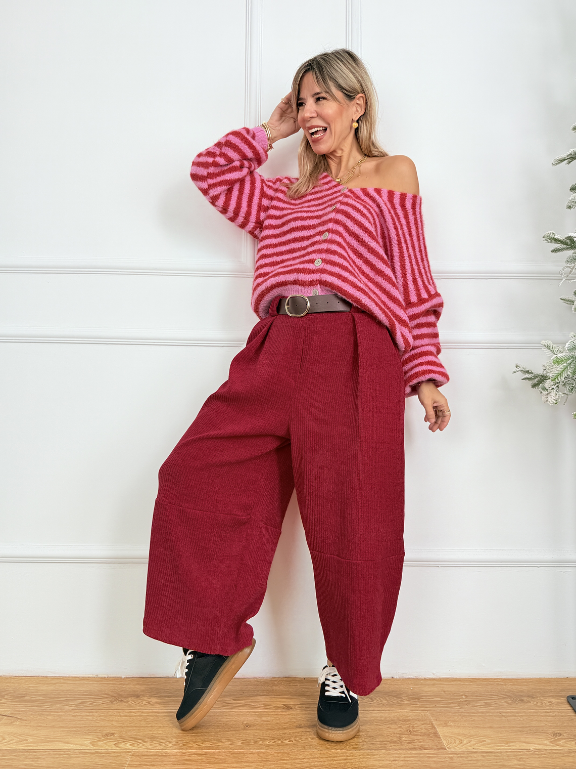 Carter Cardigan 51062 Pink/Red 2