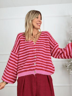 Carter Cardigan 51062 Pink/Red